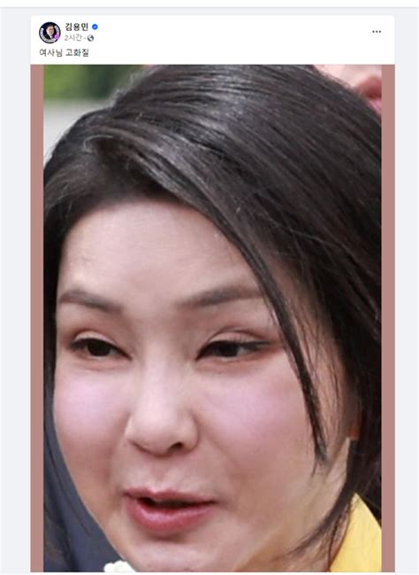김건희 얼굴 성형 과거 모습 사진 : 네이버 블로그