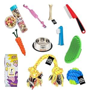 Buy BLACKDOG Puppy Starter Kit, Pet Wipes 100pc + Rope Chew Toys 4pc ...