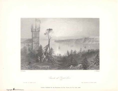 Church at Point-Levi, 1840 by William Henry Bartlett - 9 X 11 Inches ...