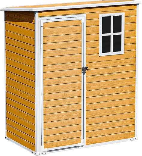 Amazon.com : CDCASA 5x3 FEET Resin Storage Shed, Waterproof Outdoor ...