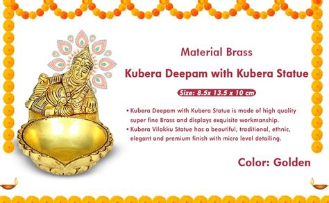 Buy anciently Kubera Deepam with Kubera Statue | Kubera Deepam Brass ...