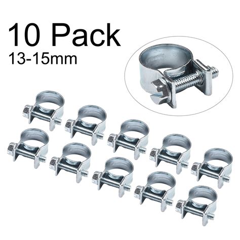 Mini Hose Clips Nut and Bolt Fuel Line Clamps Petrol Pipe Diesel Air ...