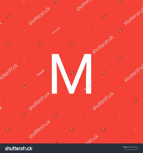 M 13th Letter Alphabet Stock Illustration 1899355858 | Shutterstock