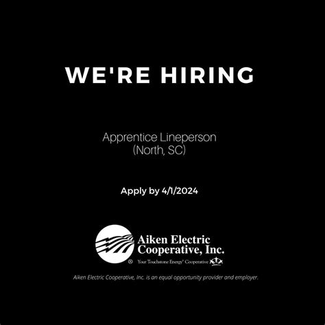 BECOME A PART OF THE CO-OP FAMILY We're hiring an Apprentice Lineperson ...