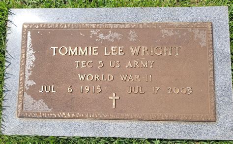 Tommie Lee Wright (1915-2003) - monumento Find a Grave
