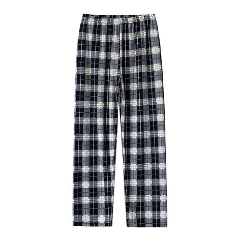 Boys Pajama Pants Soft Plaid Sleepwear Kids Lounge PJ Bottoms Summer ...