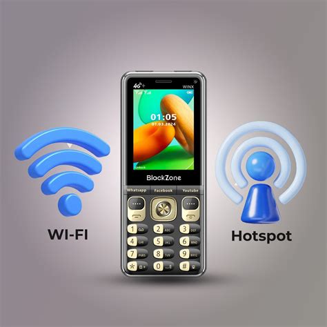 BlackZone WINX 4G+ Volte with 2.8 Inch keypad ,Touch Screen & Support