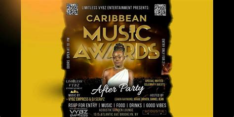 THE CARIBBEAN MUSIC AWARDS 2025 OFFICIAL AFTER PARTY, Acoustik Garden ...
