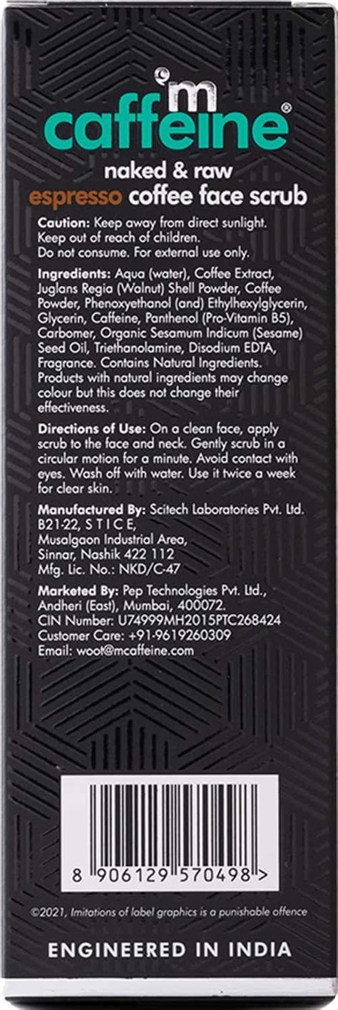 Buy MCAFFEINE ESPRESSO COFFEE DEEP EXFOLIATING FACE SCRUB BLACKHEADS ...