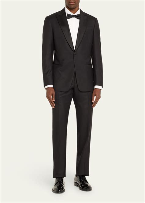 Giorgio Armani Men's Wool Satin-Lapel Two-Piece Tuxedo Set - Bergdorf ...