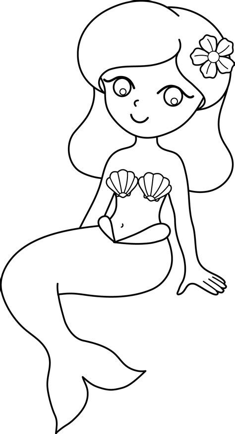 Mermaid Coloring Pages Free Printable
