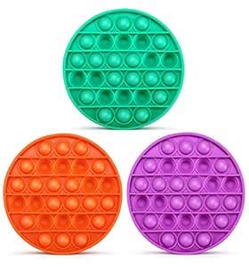 Buy Spatlus 3PCS Push pop Bubble Fidget Sensory Toy,Stress Relief and ...