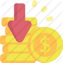 Money loss Icons & Symbols