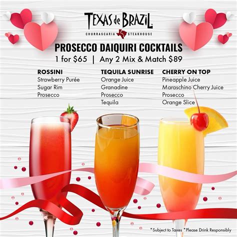 Texas De Brazil Dinner Menu - Evening Feast