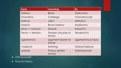 Medical Terminology of the body systems | PPTX