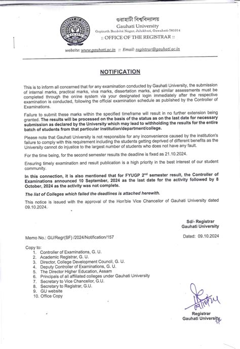 Notification SF 157 Affiliated Colleges - reg-merged - Bachelor of ...