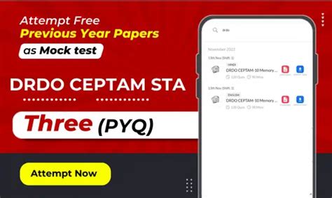 DRDO CEPTAM Previous Year Question Papers, Download PDFs Here