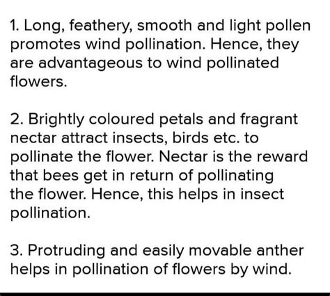 advantage of protruding and easily movable anthers in flowers - Brainly.in