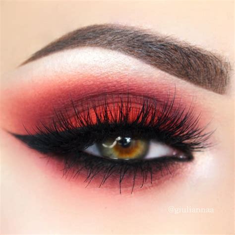 Red Eye Makeup Look - Festival Makeup Inspiration