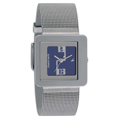 Buy Online Fastrack Quartz Analog Blue Dial Stainless Steel Strap Watch ...
