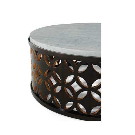 Round Marble Top Cocktail Table For Sale at 1stDibs