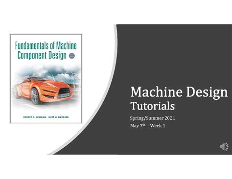 Machine Design Lectures 的图像结果