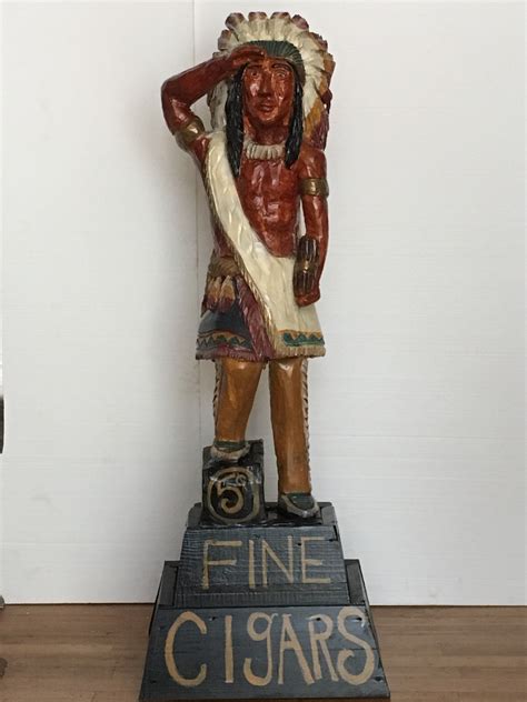 Wood Cigar Store Indian statues and figures with History and Origin of ...