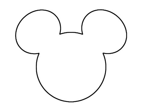 Free Outline Of Mickey Mouse Head, Download Free Outline Of Mickey ...