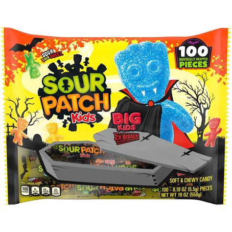 Sour Patch Kids Halloween Individual Wrapped Candy Laydown Bag 1 ct | Shipt