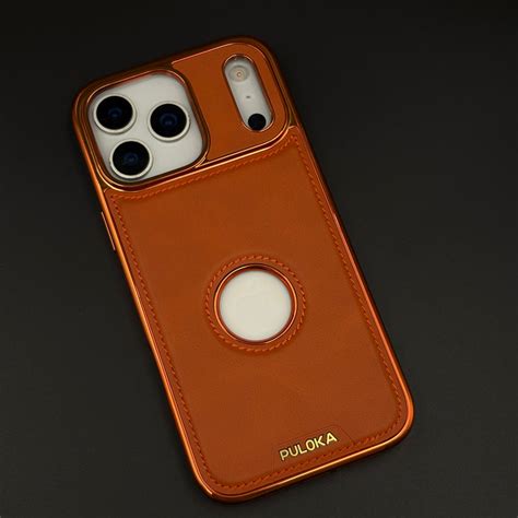 Stitch Leather Hidden MagSafe Logo Cut Case for iPhone 17 Series | Dua ...