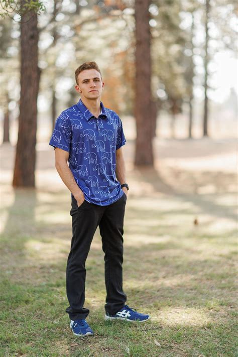 Navy Ellies Golf Shirt - Men - GOLF APPAREL