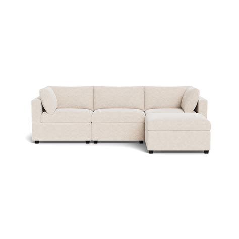 Kova Box Cushion Sofa 122" + Ottoman - Albany Park | Cloud-Soft Comfort
