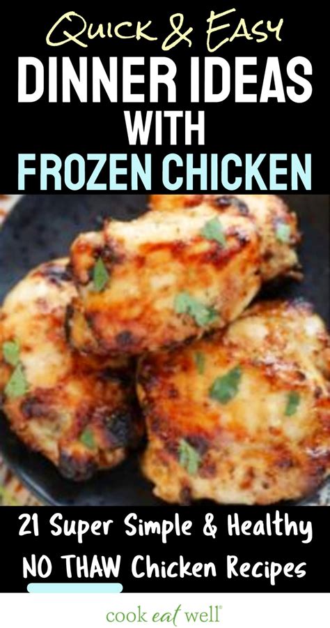Frozen chicken breast recipes – Artofit