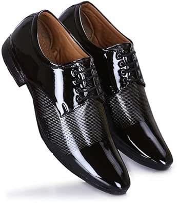 Buy Men Synthetic Leather Formal NA SPUN01 Black Shoes 6 at Amazon.in