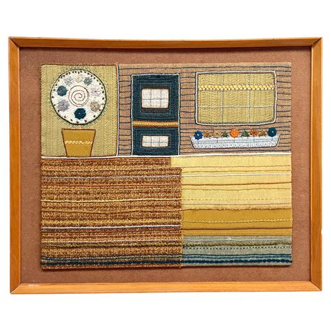 1960s Abstract Wool Textile Wall Art Sculpture at 1stDibs