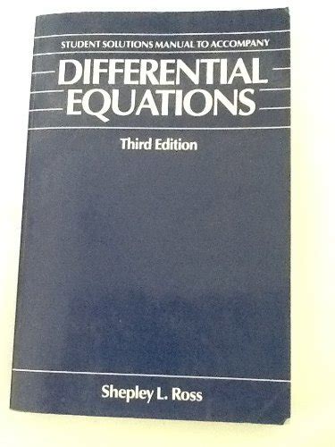 Buy Differential Equations: Solutions Manual Book Online at Low Prices ...