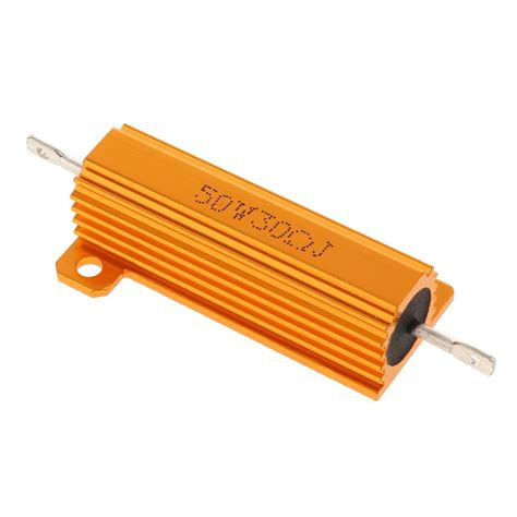 Gold Aluminum Shell resistor RX24 50W High Power Resistor For LED Bulb ...