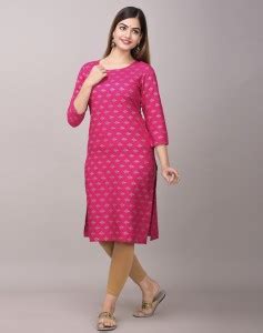 METRO-FASHION Women Block Print Straight Kurta - Buy METRO-FASHION ...
