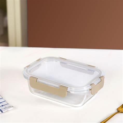 Nestro Lunch Box For Office Set Of 3 Beige S 370ml M 600ml L 100ml ...