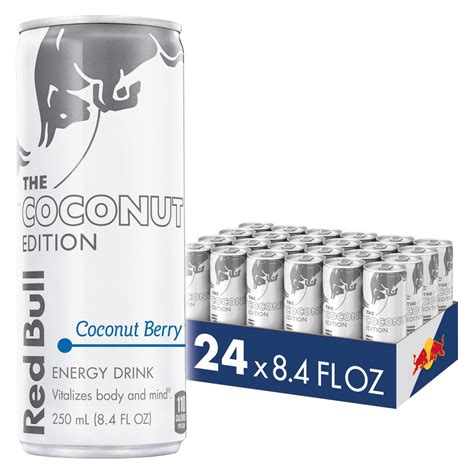 Red Bull Energy Drink Coconut Edition Coconut Berry 24pk 8.4oz Can ...