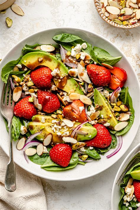 Strawberry Spinach Salad Recipe Spinach Salad With Fresh Blueberries