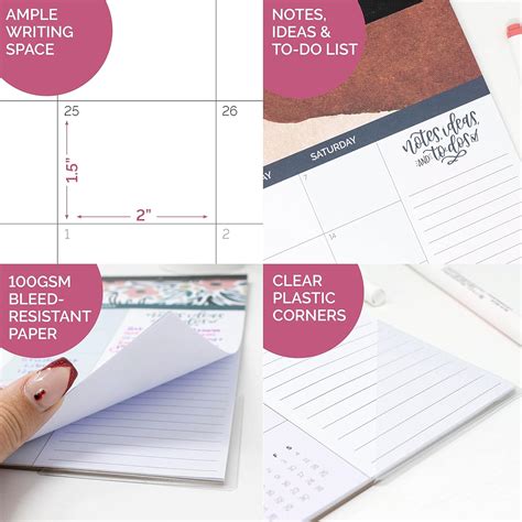 Buy bloom daily planners 2023 Calendar Year Hanging Wall/Desk Monthly ...