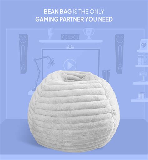 Mollismoons Bean bag fur chair Bangalore couches /Stripes Designs/ 6 m ...