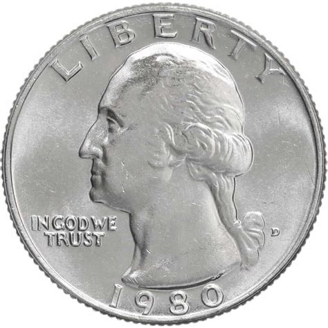 1980 Quarter Value: are "P", "D", "S", No mint mark worth money?