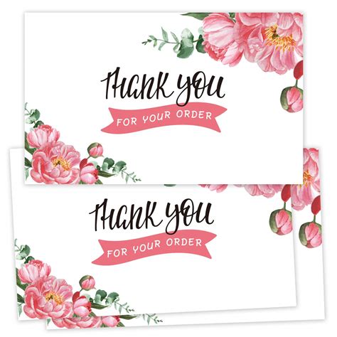 50 Thank You For Your Order Cards-Thank You for Your Business Card ...
