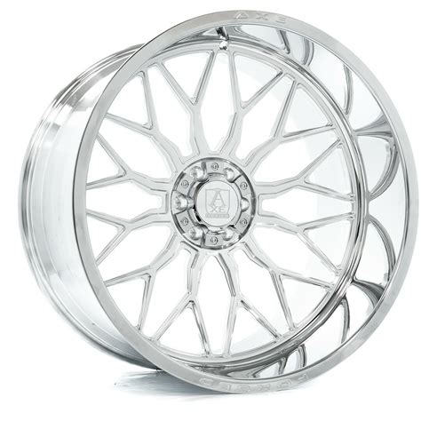 24" Axe Wheels AF8 Forged Fully Polished 24x12 Wheel 8x180 -44mm For Chevy GMC - A2i Wheel and Tire