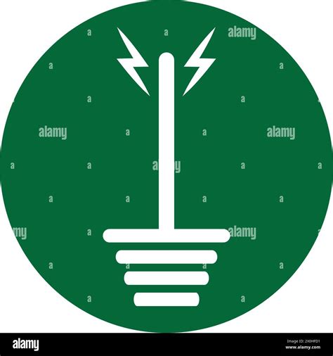 Ground Icon. Symbol of Grounding Lightning or Electrical Current Stock ...