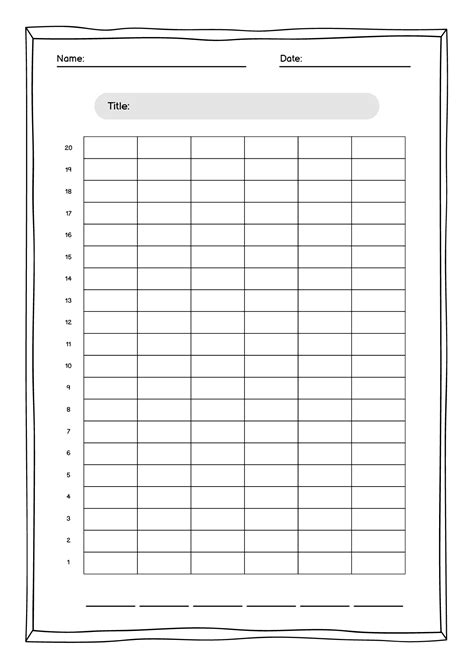 13 Bar Graph Chart Worksheet - Free PDF at worksheeto.com
