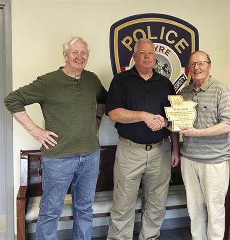 Eric Kier recognized by Sayre Borough for 35 years of service | News ...