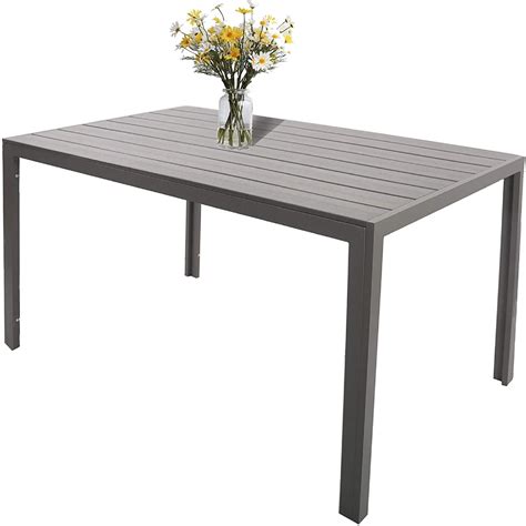 Karmas Product Patio Dining Table Outdoor Metal | Ubuy India
